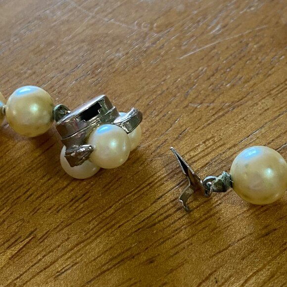 Vintage Faux Pearl Necklace 24" Mob Wife Classic Costume Fashion Jewelry Girly - Picture 6 of 6